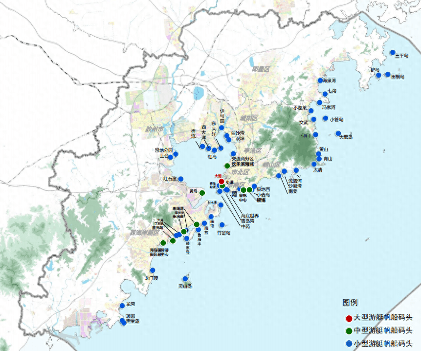 8大码头群、59处游艇帆船码头 青岛邮轮游艇帆船码头专项规划公示